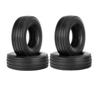 RC Wheel Rim Tyre Compatible With Tamiya 1/14 RC Semi Tractor Truck Tipper For MAN For King For Hauler For ACTROS Parts 4pcs 25mm Hard Rubber Tires