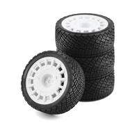 RC Wheel Rim Tyre Compatible With Tamiya For TT01 For TT02 XV01 TA06 PTG2 For HPI For KYOSHO WR8 For HSP 1/10 RC Car Upgrades Parts Tyre Plastic Wheel(White)