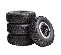 RC Wheel Rim Tyre For MN D90 For MN98 For MN99S For WPL C14 C24 C34 B14 B24 For LDRC P06 LD1297 LD1299 4pcs 64mm Soft Tire Wheel RC Car Upgrade Parts Accessories