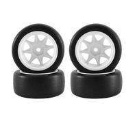 RC Wheel Tire For 3Racing For Sakura M4 M5 For Tamiya M04 M05 8Pcs 58Mm Tires Wheel 12Mm Hex With Sponge Insert For 1/10 1/12 RC Drift Car