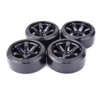 RC Wheel Tire For Tras D4 For HSP For HPI For Sakura TT01 For Tamiya 1/10 RC Drift On-road Wheel Hard Pattern Tyre 4PCS(Black)