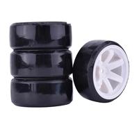RC Wheel Tire For Traxxas D4 For HSP For HPI For Sakura TT01 For Tamiya 1:10 Drifting rc Car Accessories RC Drift On-road Wheel Tyre(White)