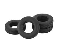 RC Wheel Tires Compatible With Tamiya For MAN For King For Hauler For SCANIA 1/14 RC Semi Tractor Truck Tipper Parts 4pcs 20mm Hard Rubber Tires