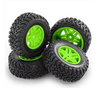 RC Wheel Tires Rims For Arrma For Senton 4X4 550 MEGA For XLH 9125 For Slash For Redcat For HSP 1/10 110Mm RC Car Rubber Tires Wheel Rim SetShort Course Truck