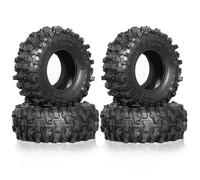 RC Wheel Tires Rims For TRX4M For SCX24 AX24 1/18 1/24 Type 4pcs 55mm 1.0" Soft Rubber Wheel Tire Mud Tire RC Crawler Car Upgrade Parts Accessories(A)