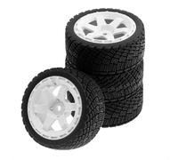 RC Wheels Rims Compatible With Tamiya For TT02 XV01 For Lancia For Delta W150 1/10 RC For Racing Car Parts 4Pcs 67mm Rubber Tire Wheel Tyre 12mm Hex