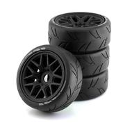 RC Wheels Rims For Arrma For Traxxas For Redcat For Team For Losi 1/8 4pcs 103mm RC Off-Road For Buggy For Rally Car Tires Wheel 17mm Hex Parts(Black)