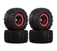 RC Wheels Rims For Traxxas For Sledge For SUMMIT For E-Revo For Arrma For Mojave For Kraton For HPI For Savage For 1/7 1/8 1/10 RC Car Wheel Tire(Red)
