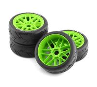 RC Wheels Rims For VRX For HPI WR8 For HSP For Hobao 1/8 1Set 103mm RC Off-Road For Buggy For Rally Car Tires Wheel 17mm Hex Upgrade Accessories Parts(Green)