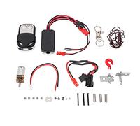 RC Winch Portable Metal Winch Remote Controller Receiver Set Reliable Material Product Function Applicable Situation Convenient to Carry for Model Remote Control Vehicle LP0007
