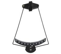 RC Wing Angle Meter Goniometer for Fixed Wing Aircraft - Precise Aileron Gauge 0-50 Deg with Sponge Pads - Aluminium Alloy Tool for Aerobatic Setup 20x16mm