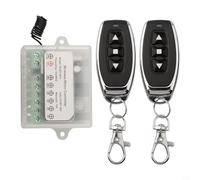 RC Wireless DC Motor Remote Control Switch - DC 8V/36V/10A Relay Receiver Controller W/ 2 Transmitters - Radio Control Linear Motion Actuators Move Forward