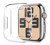 Rc-Z Case for Apple Watch Series SE(2nd)/6/5/4 44mm, Soft TPU Screen Protector Ultra-Thin Full Face Cover Replacement Bumper Accessories for iPhone Watch iWatch 44mm, Clear