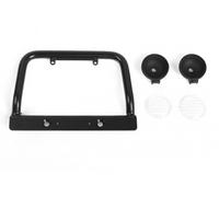 RC4WD STEEL PUSH BAR FRONT BUMPER W/CLEAR FLOOD LIGHTS FOR GELANDE II 2015 LAND ROVER DEFENDER D90 VVV-C1121