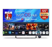RCA 55"UQ1CS QLED 4K HDR Smart Roku TV-RW55UQ1CS(HDR10,Dolby Audio,MEMC)