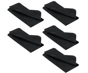 RCA 5x Microfiber Cleaning Cloths For LP Vinyl Phono Record Player Schwarz