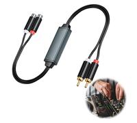RCA Noise Isolator - Ground Loop Noise Isolator and RCA Audio Hum Eliminator for Car Audio Systems, Home Stereo, Amplifiers, and Speakers - Eliminates Hum and Buzz from Ground Loops