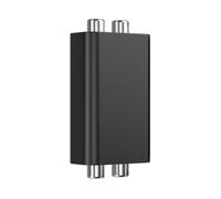 RCA Noise Isolator Ground Loop,Plug Play for Stereo,Home Theater | Metal material,1*RCA Ground Loop Noise Isolator,Black Size:7,7,Easy To Install,Compatible,Simply