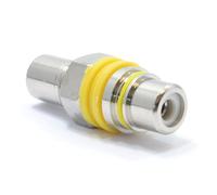 RCA Phono SPDIF Audio or Composite Video Panel Mount Adapter Yellow