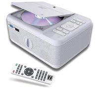 RCA RPJ140 Projector With Built-in Bluetooth & DVD Player - Movie Projector - 1080P Supported For HD, Video & Screens - Portable DVD Projector For Home Theater Compatible With Phone, Laptop, PS4, Xbox