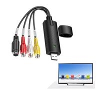 RCA to HDMI Converter, Composite CVBS to HDMI Adapter with 1080P/720P Upscaling & HDMI Cable Included, Support PAL/NTSC for PS2/PS3/Xbox, SNES, N64, VCR, DVD, TV, PC,
