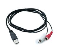RCA to RCA Cable 150cm 2 Pin Male to USB 2.0 Type A Male Audio | System-S