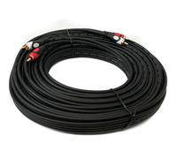 RCA to RCA Cable 20m Male to Male Stereo AV Adapter in Black