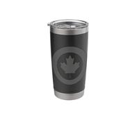 RCAF Royal Canadian Air Force Roundel Maple Leaf Low-Vis Stainless Steel Insulated Tumbler