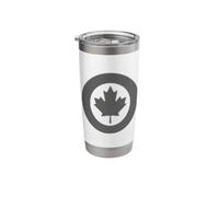 RCAF Royal Canadian Air Force Roundel Maple Leaf Low-Vis Stainless Steel Insulated Tumbler