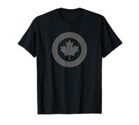 RCAF Royal Canadian Air Force Roundel Maple Leaf Low-Vis T-Shirt