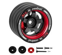 RCarmubWow RC Transmitter Hand Wheel Upgrades Parts for MT4 MT5 M12 M17,FUTABA 4PX 7PX 10PX,Flysky Noble NB4,WFLY X9,Metal RC Hand Wheel Steering,Red