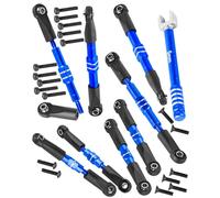 RCarmubWow RC Turnbuckles Camber Link Upgrades Part for 1/16 Mini Slash 70054-1,Aluminium Adjustable Front and Rear Toe Links Push Rods,Navy Blue