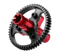 Rcarmumb 52T 0.8Mod Slipper Clutch Upgrades Part for Arrma 1/10 Big Rock Granite Kraton Outcast Senton Vorteks 1/8 Typhon,45# Steel 52T Slipper Set with Slipper Shaft,Replace #ARA310948,Red