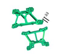 Rcarmumb RC Shock Tower Upgrades Part for 1/10 Traxxas 4WD Slash 4x4/Slash VXL 4X4,Stampede 4x4/Stampede VXL 4X4,Alloy Front Rear Shock Tower Set,Replacement of 6838 6839,Green