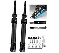 Rcarmumb Upgrades Part for 1/10 Traxxas Stampede VXL 2WD,Rustler VXL 2WD,Slash VXL 2WD,Hoss VXL 2WD,Rear Stainless Steel Drive Shaft CVD Front Axles #45 Driveshaft with Hex,Black