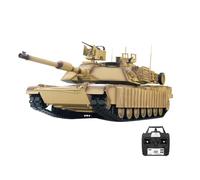 RCARTOYRTR 1:16 2.4G Infrared RC Tank That Shoots BBS, USA M1A2 SEP V2 Main Battle Tank Simulation Military Vehicle with Smoke and 320° Rotating Turret, Gifts for Adults (Basic Version