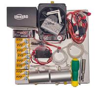 RCARTOYRTR All-in-One Aluminum Alloy Base Starter Kit for FS-V800WGP Engine Model - Includes Ignition Set, Water Cooling Set, Battery and Charger, Physical Science Education Kit Gift for Adults