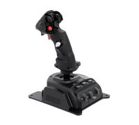 RCARTOYRTR Flight Simulator Joystick Set (Joystick + Base) with Multiple Programmable Buttons, Adjustable Palm Rest for Windows Combat Games