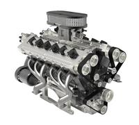 RCARTOYRTR Gasoline Engine Model, GS-V12 72cc DOHC 4-Stroke 4-Valve Water-Cooled V12 Internal Combustion Engine Model Kit with Electric Start, Science Experiment Educational kit