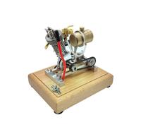 RCARTOYRTR Gasoline Engine Model Kit, Mini Hoglet Single-Cylinder Four-Stroke Internal Combustion Engine Model for Motorcycles, Education Model Toy DIY Kits for Adults