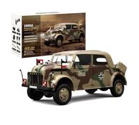 RCARTOYRTR HG4-51 RC Command Vehicle Model, 1:18 2.4Ghz 4WD Brushed RC Simulation Military Vehicle, Indoor and Outdoor Toys and Gifts for Adults (Standard Version/RTR Version)