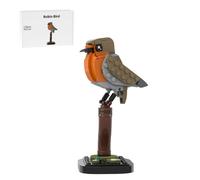 RCARTOYRTR MOC-174485 Robin Bird Building Blocks Set with Base, Animal Themed Model Building Kit for Adults to Build, Home and Office Desk Décor & Gift for Her or Him (125 Pieces)