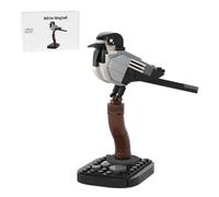 RCARTOYRTR MOC-177766 White Wagtail Bird Building Blocks Set with Base, Animal Themed Model Building Kit for Adults to Build, Home and Office Desk Décor & Gift for Her or Him (138 Pieces)