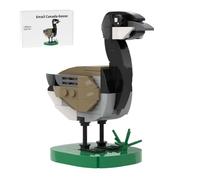 RCARTOYRTR MOC-207733 Small Geese Bird Building Blocks Set with Base, Animal Themed Model Building Kit for Adults to Build, Home and Office Desk Décor & Gift for Her or Him (146 Pieces)