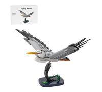 RCARTOYRTR MOC-212038 Flying Heron Bird Building Blocks Set with Base, Animal Themed Model Building Kit for Adults to Build, Home and Office Desk Décor & Gift for Her or Him (234 Pieces)