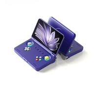 RCARTOYRTR Pocket Flip 2 SD865 5.5-Inch Retro Handheld Android Game Console, Gifts and Toys for Adults (128G/Purple)