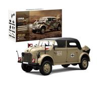 RCARTOYRTR RC Car for Adults, 1:18 2.4G 4WD Brushed HG4-51 RC Simulation Military Command Vehicle with Led Lights, Smoke & Sound Effect, Indoor and Outdoor Play, Gifts (RTR/High-end Version)