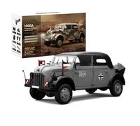 RCARTOYRTR RC Car for Adults, 1:18 2.4G 4WD Brushed HG4-51 RC Simulation Military Command Vehicle with Led Lights, Smoke & Sound Effect, Indoor and Outdoor Play, Gifts (RTR/High-end Version)