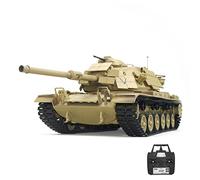 RCARTOYRTR RC Tank, 1:16 2.4G American M60A1 Infrared RC Main Battle Tank Model that Shoots BBs, with Lights&Sounds&Smoke Effects, and Toys for RC Hobbyist (Basic Version)