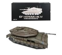 RCARTOYRTR RC Tank, 1:16 2.4G Israel Merkava-IV Infrared RC Combat Tank Model, Simulation Military Vehicle with Lights&Sounds&Smoke Effects, and Toys for RC Hobbyist